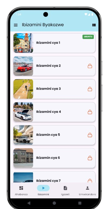 Instant quiz results with explanations for Rwanda driving test questions